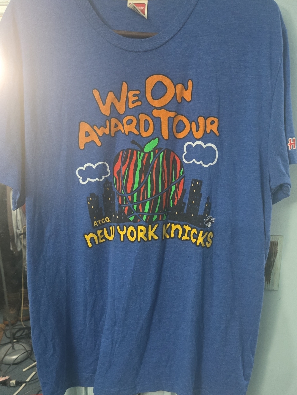 New York Knicks Blue 'We On Award Tour' Graphic Tee - Mens